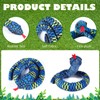 Toyvian 100cm Blue Stuffed Snake Plush Pillow Stuffed Animal Huge