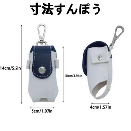Mirhua Golf Ball Pouch, Blue, Open/Close, Easy On/Off Golf Ball Case, Thin Magnet, Easy to Attach Carabiner, For Golf, Accessories, All Small Items, Ball Case, Golf, Golf Balls, Golf Equipment