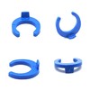 YZMSZ 3/8" O.D. Tube Fitting Blue Locking Clip Clamps for