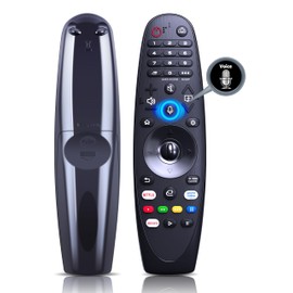 CLVIZCXOM AKB75855501 Voice Magic Remote Control Replacement for LG Smart TV Compatible with LG Magic Remote 2020 - AN-MR20GA AN-MR19BA AN-MR18BA AN-MR650A 2020 Models (Black)