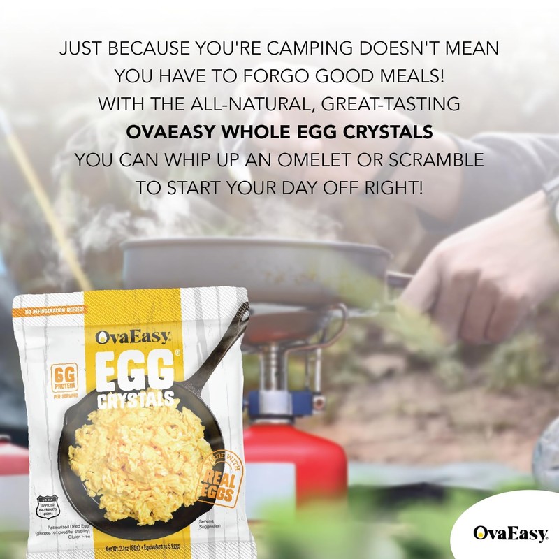 Ova Easy Dehydrated Egg Crystals – Powdered Eggs Made From