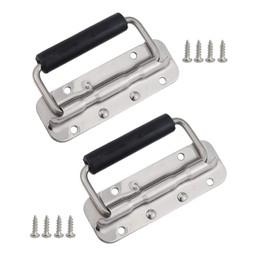 NRC&XRC 2Pcs 304 Stainless Steel Spring Handle Prop Box Tool Aluminum Box Handle Activity Handle Folding Industrial Handle(Size :122mm)