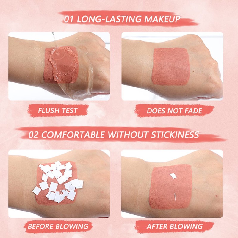 3 Colours Matte Liquid Lipstick Waterproof Durable Liquid Lip Gloss