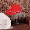 Womens Rhinestone Hat Cowboy Hat Cowgirl Wide Brim Diamond-Glitter Western