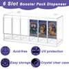 6 Slots Acrylic Booster Pack Dispenser, Card Pack Dispenser with