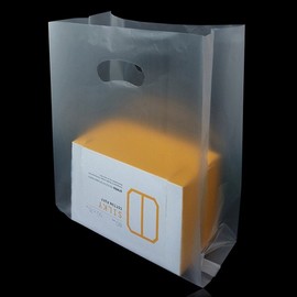 M-Type HDPE Fancy Shopping Bags with Side Gusset (30x40cm + 20cm) 100 Count
