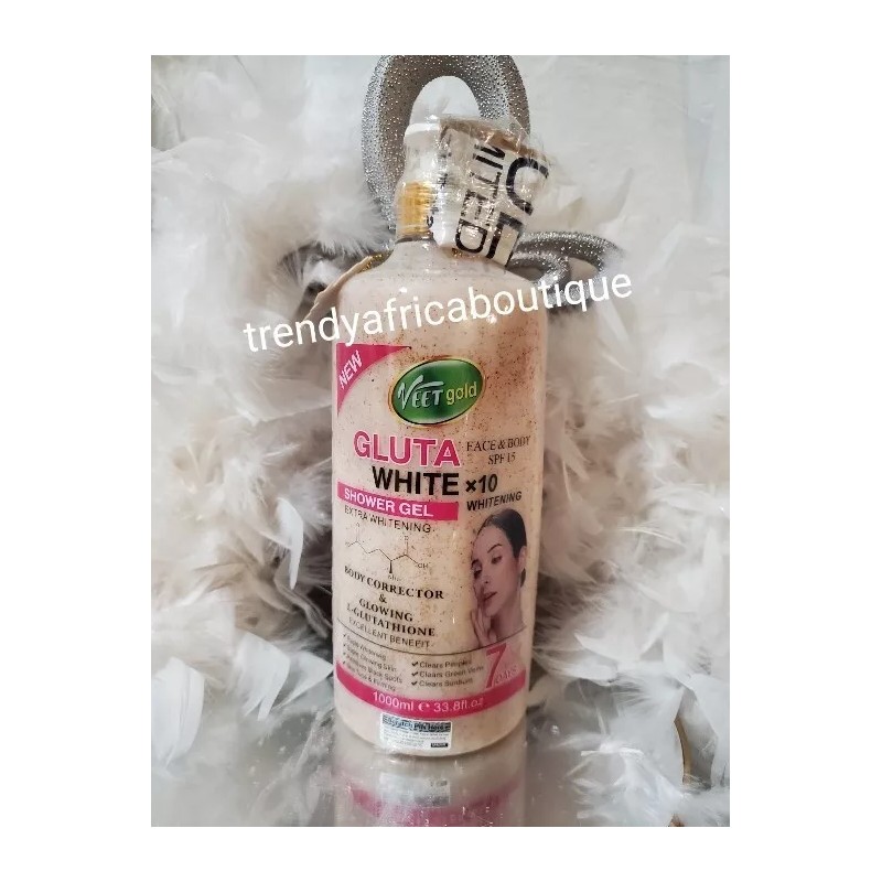 Veetgold GLUTA-WHITE X10 Whitening Shower Gel 1000mlx 1