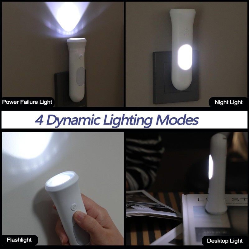 ROSSEX 4 in 1 Emergency Lights for Home Power Failure,
