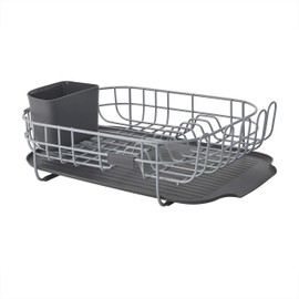 KitchenAid Low Profile Carbon Steel Dishrack, one size, Charcoal