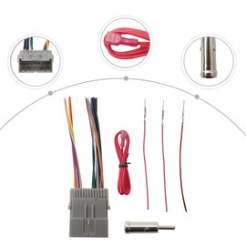 INGQI Car Radio Wiring Harness w/Antenna Adapter for Trailblazer 2002