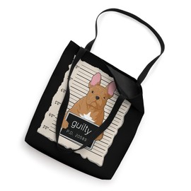 French Bulldog mug shot guilty dog Tote Bag