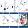 BONWIN White Flag Pole Kit for Outside House, 6FT Thickened