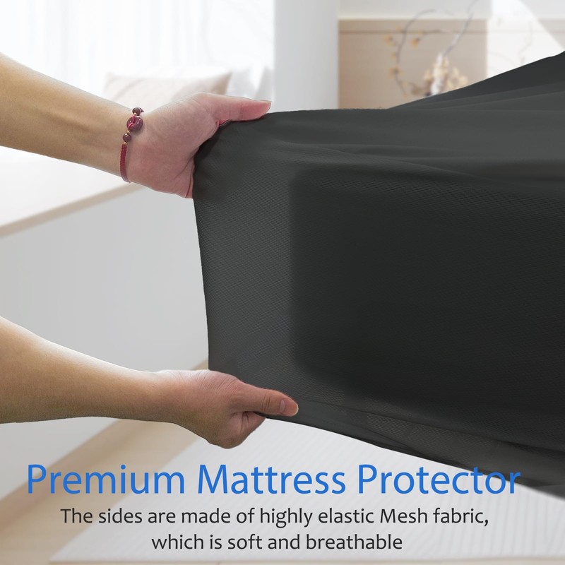 Mattress Protector Waterproof Double, Premium Mattress Covers 135X190cm, Breathable, Waterproof