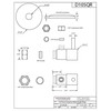 Westbrass D105QR-07 Round Lever 1/4-Turn Angle Stop 1/2" Copper x