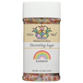 Nature's Colors, Rainbow Sugar , Pure Sugar Sprinkles for Baking and Decorating, Small , 3.3 Oz Jar (Pack of 1)