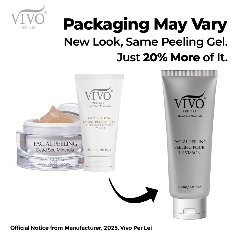 Vivo Per Lei Facial Peeling Gel Tube - Gentle Face