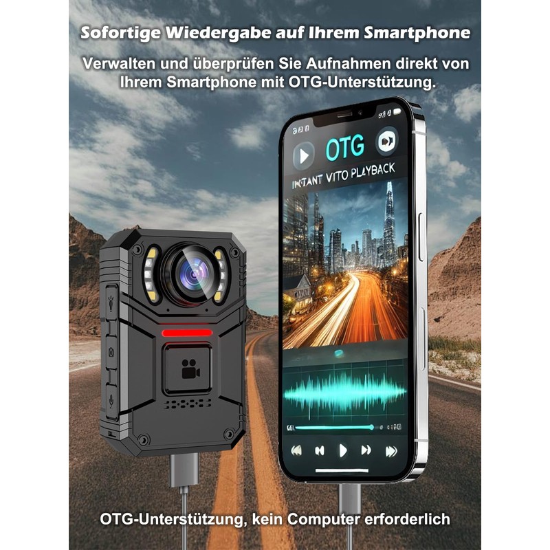 SPIKECAM 4K Body Camera S3 No Card