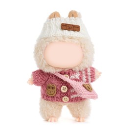 3 Piece Clothes Set for 17cm Doll Outfit with Clothes,Hat,Mini Bag Accessories (NO Doll),Style2