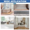 uxcell Floor Transition Strip 6.5ft Self-Adhesive Flooring Edge Trim Strip