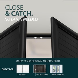 Mega Handles Concealed Magnetic Door Catch for Dummy Doors, Elegant Magnetic Closet Door Catch