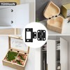 YiiHHooN Non-Mortise Door Hinges, 20 Pcs Small Bifold Door Hinges