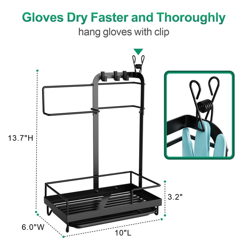 GSlife Sink Caddy Kitchen Sink Organizer - Large Sponge Holder
