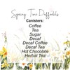 Purely Home Spring Daffodils Decaf Coffee Storage Canister - Floral