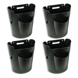 JAK Industrial Mountable Grocery Bag Trash Can – Reuse Standard Grocery Store T-Shirt Bags with Small Bathroom/Undercabinet/Hangable Garbage Basket (4)