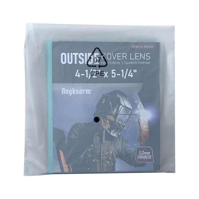 4-1/2" x 5-1/4" Clear Replacement Lens Covers for Welding Helmets