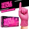 JFA Medical Large Size Disposable Powder Free Pink Nitrile Gloves