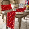 RABUSOFA 4th of July Table Runner,Star Stripe Patriotic Memorial Day