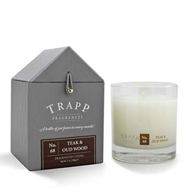 Trapp Signature Home Collection No. 68 Teak & Oud Wood Poured Scented Candle, 7-Ounce