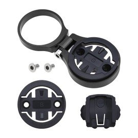 ECSiNG Adjustable Bicycle Stem Computer Mount Compatible with Garmin Edge 1030 1000 820 810 800 520 510 500 200 130 25 Aluminum Alloy Black