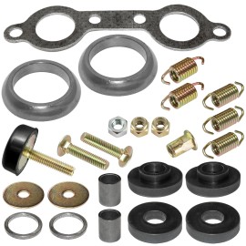 Caltric Exhaust Muffler Silencer Kit for Polaris Ranger 500 2X4 4X4 EFI 2006 2007 - 2009