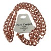 Pure Copper Cuban Chain Link Necklace 24" Unisex Bold Statement