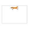 Caspari Leaping Fox Correspondence Cards - 12 Per Package