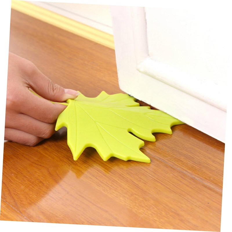 TEHAUX 4pcs Maple Leaf Door Stoppers Safe Material Safety Door