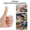 BOXOB 10stk Fingerschutz Silikon, Wiederverwendbare Fingerkuppenschutz zum Schutz der Fingerspitzen