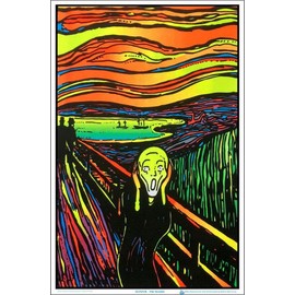 The Scream - Blacklight Poster - 23"x 35"