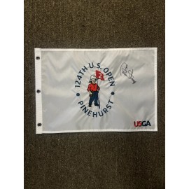 Curtis Strange Signed 2024 U.S. Open Pinehurst Flag