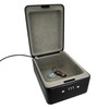 Idena 50119 Steel Security Box Black Safe with Combination Lock