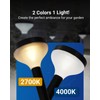Sunco 6 Pack Round Solar Pathway Lights Outdoor, Super Bright