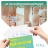 Hydrocolloid Bandage 10 Pack, 4''x4'' Thin Sterile Hydrocolloid Wound Dressing
