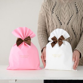 Heads W4.7 x H8.1 inches (120 x 205 mm), Satin Ribbon Wire Tie Brown-3 (20 pieces) HEADS BRO-YT3