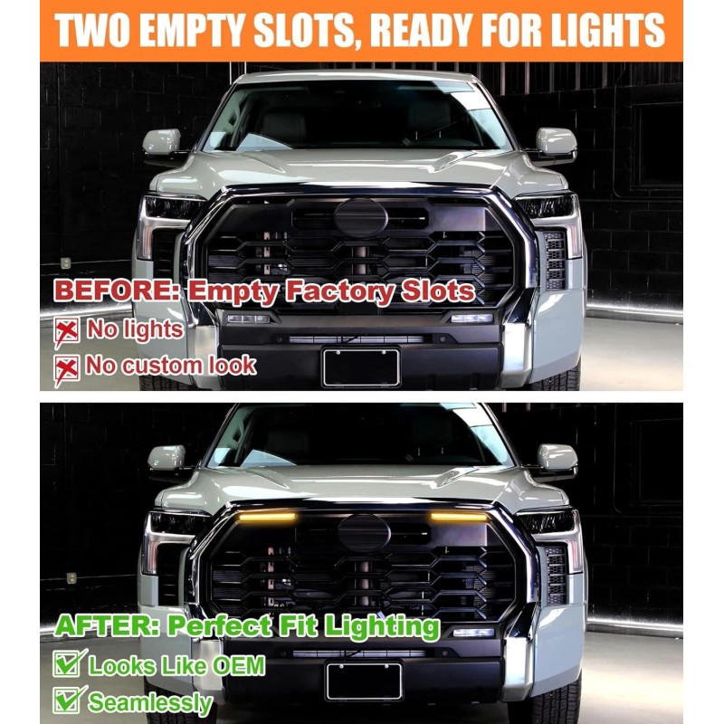 Sidi LED Grill Turn Signal Lights for Toyota Tundra 2022-2025