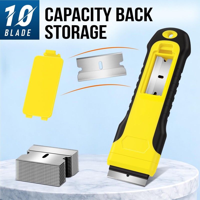 JETMORE Razor Blade Scraper Tool With 15pcs Extra Blades, Paint