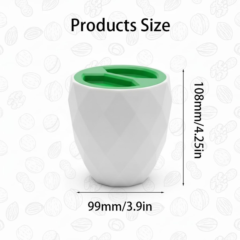 DSSWEN Stylish Pistachio & Sunflower Seed Cup with Lid -