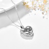KINGWHYTE Tree of Life Heart Locket Necklace 925 Sterling Sliver