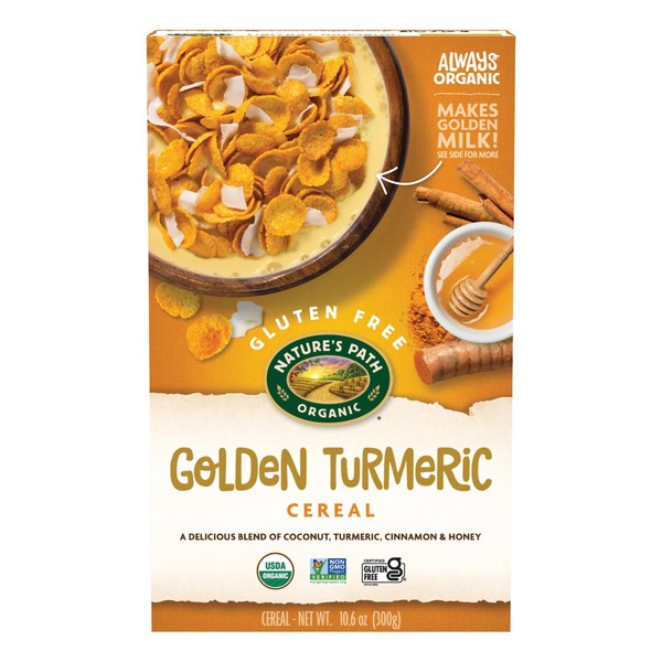 Nature's Path Organic Golden Turmeric Cereal, 10.6 oz (Pack of