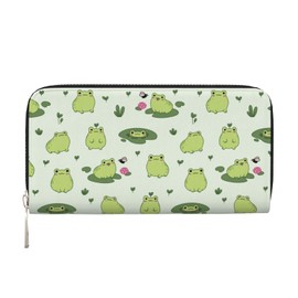 Qwalnely Cute Frog Wallet Purse Phone Money Credit Card Wallet for Women Girl